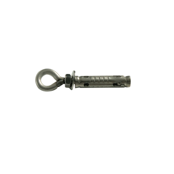 Boulon cheville+anneau,Inox, M6 (x10)