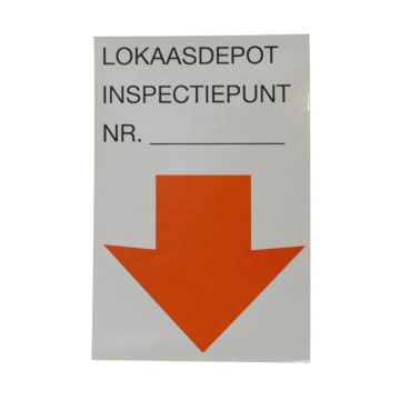 Autocollant avec flèche