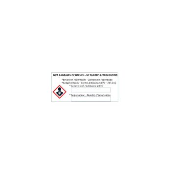 Autocollant centre anti-poison